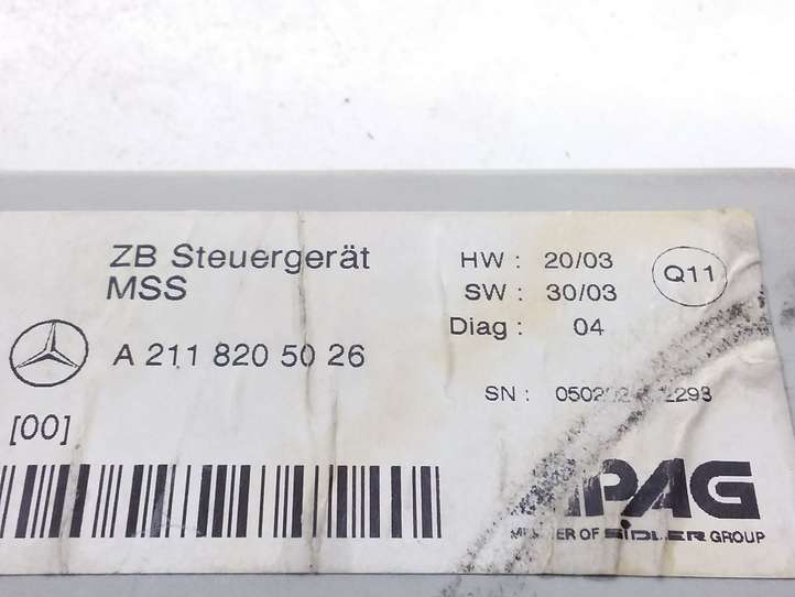 Mercedes-Benz E W211 (2002 - 2009)  A2118205026 Другие блоки управления / модули