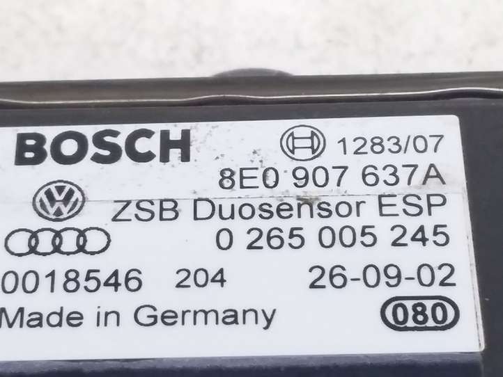 Audi A6 (2001 - 2004)  8E0907637A Датчик ESP (системы стабильности) (датчик курсовой устойчивости))