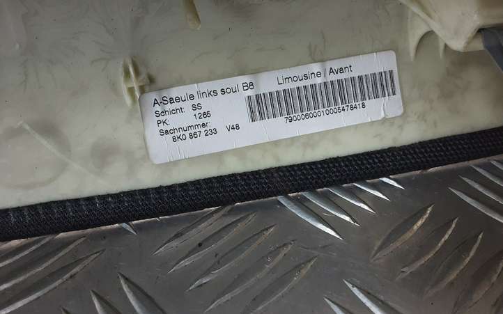 Audi A4 (2007 - 2011)  8K0867233 Отделка стойки (A)