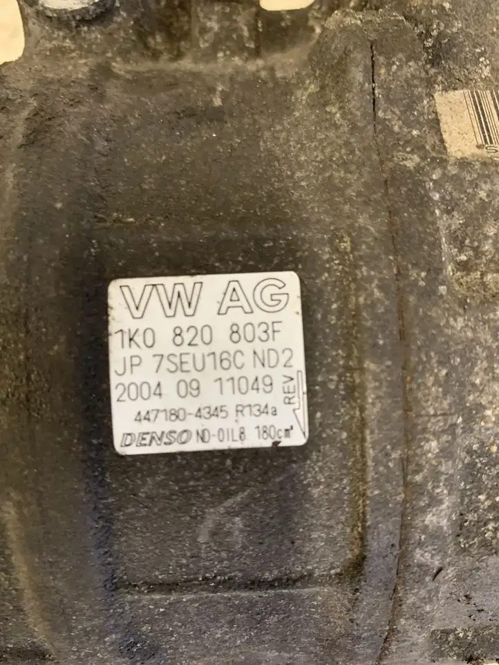 Audi A3/S3 8P (2004 - 2008) 1K0820803F Компрессор (насос) кондиционера воздуха — фото 2