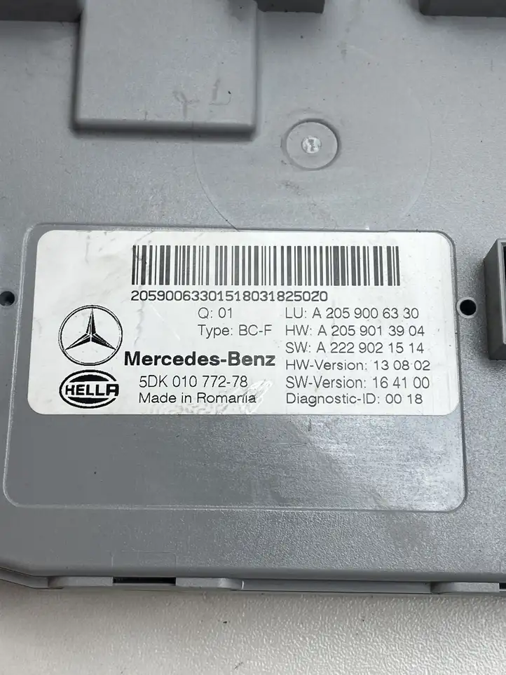 Mercedes-Benz C W205 (2014 - 2021) A2059006330 Модуль комфорта — фото 2