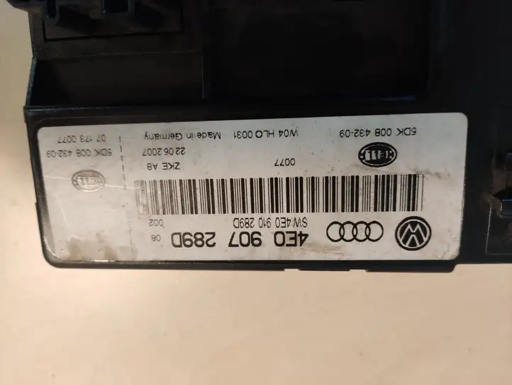 Audi A8 S8 D3 4E (2005 - 2007) 4E0907289D Модуль комфорта — фото 1