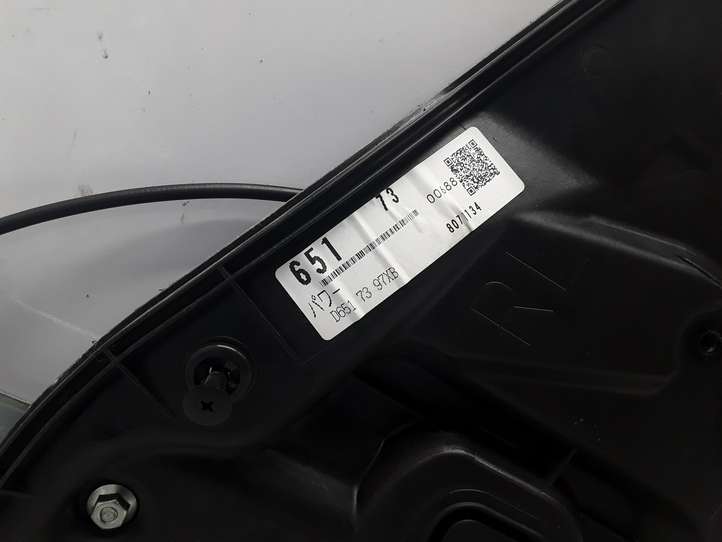 Mazda 2. (2007 - 2010)  D6517397XB  Механизм для электрического подъема окон задней двери (без двигателя)