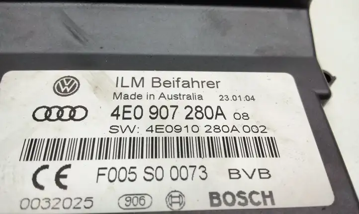 Audi A8 S8 D3 4E (2002 - 2005) 4E0907280A Модуль комфорта — фото 2