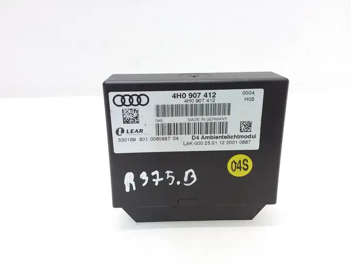 Audi A8 S8 D4 4H (2010 - 2014) 4H0907412 Блок управления светом — фото 1