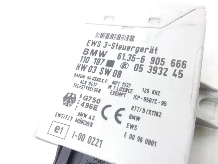 BMW 5 E39 (1996 - 2003)  6905666 Блок управления иммобилайзера