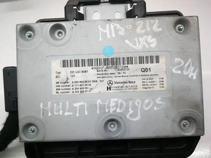 Mercedes-Benz E W212 (2009 - 2016) A2049009301 Модуль управления видео — фото 3