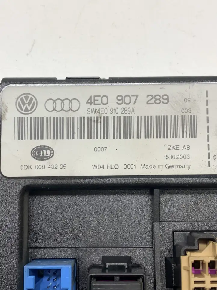 Audi A8 S8 D3 4E (2005 - 2007) 4E0907289 Модуль комфорта — фото 2
