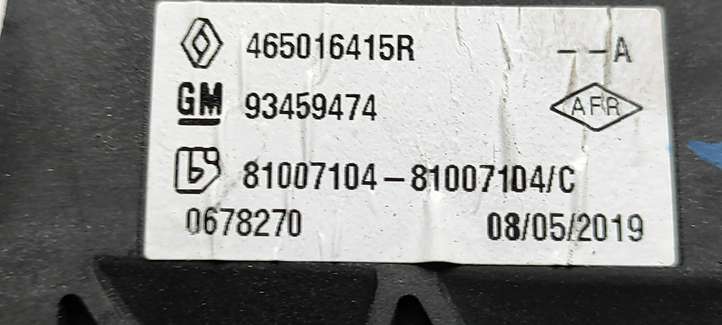 Renault Trafic III (X82) (2014 - )  465016415R Педаль акселератора