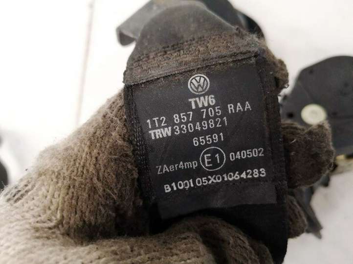 Volkswagen Touran I (2003 - 2010)  1t2857705 Передний ремень безопасности