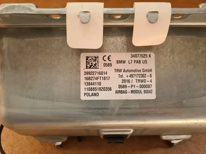 BMW 3 F30 F35 F31 (2012 - 2018) 9227160 Подушка безопасности пассажира — фото 2