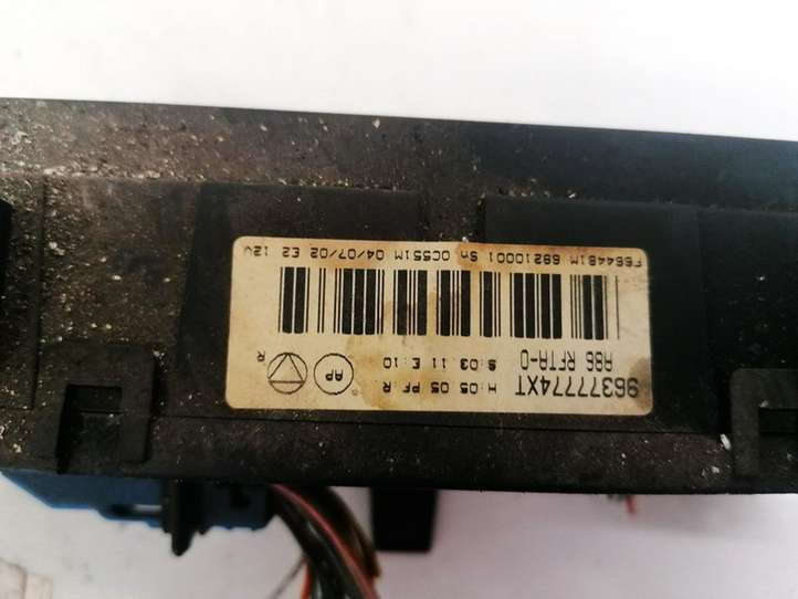 Citroen C3 (2002 - 2009)  96377774XT Блок управления кондиционера воздуха / климата/ печки (в салоне)
