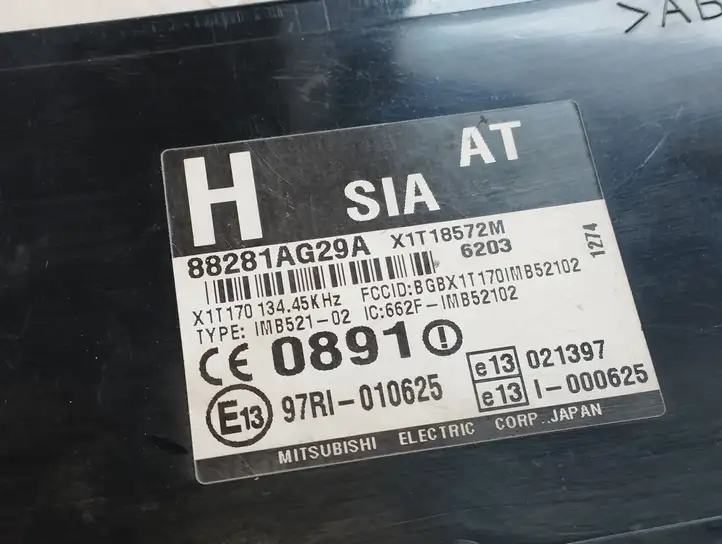 Subaru Outback (2007 - 2009) 88281AG29A Блок иммобилайзера — фото 2