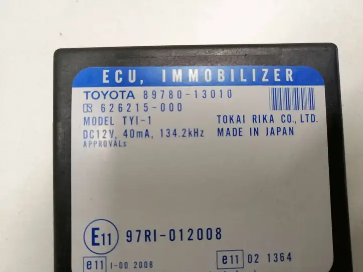Toyota Corolla Verso E121 (2001 - 2004) 8978013010 Блок иммобилайзера — фото 3