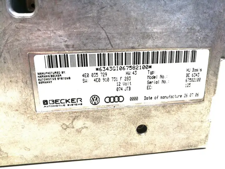 Audi A8 S8 D3 4E (2005 - 2007) 4E0035729 Модуль управления видео — фото 2