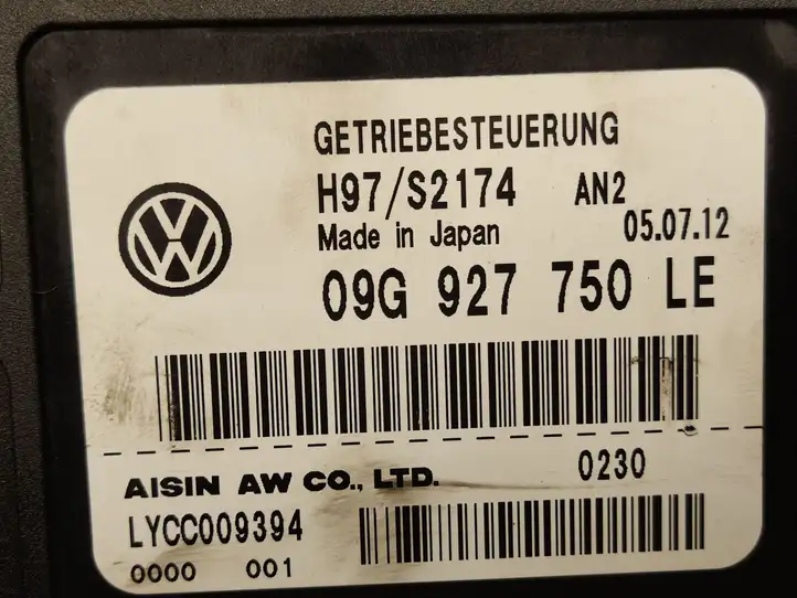 Volkswagen Jetta VI (2011 - 2018) 09G927750LE Блок управления АКПП — фото 2
