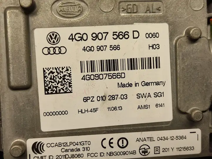 Audi A6 C7 (2011 - 2014) 4G0907566D Радар контроля слепых зон — фото 2