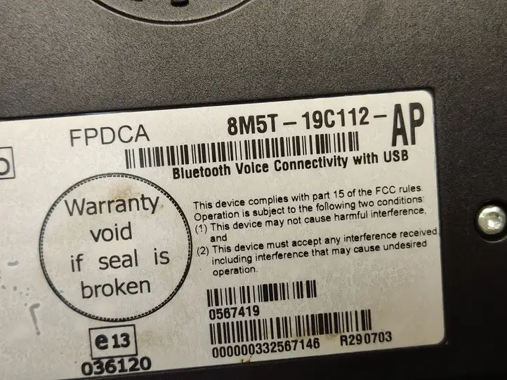 Ford Focus (2008 - 2011) 8M5T19C112AP Bluetooth модуль — фото 4