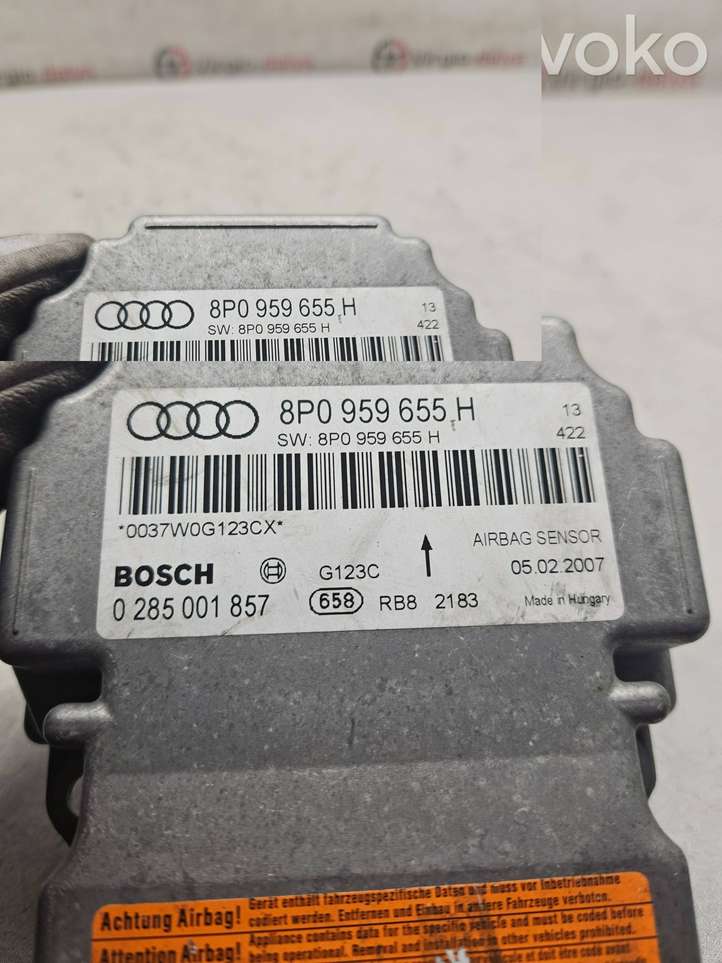 Audi A3/S3 8P (2004 - 2008)  8P0959655H Блок управления надувных подушек