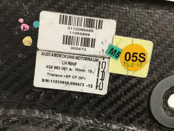 Audi R8 4S (2015 - ) 4S8863081A Крышка двигателя декоративная — фото 8