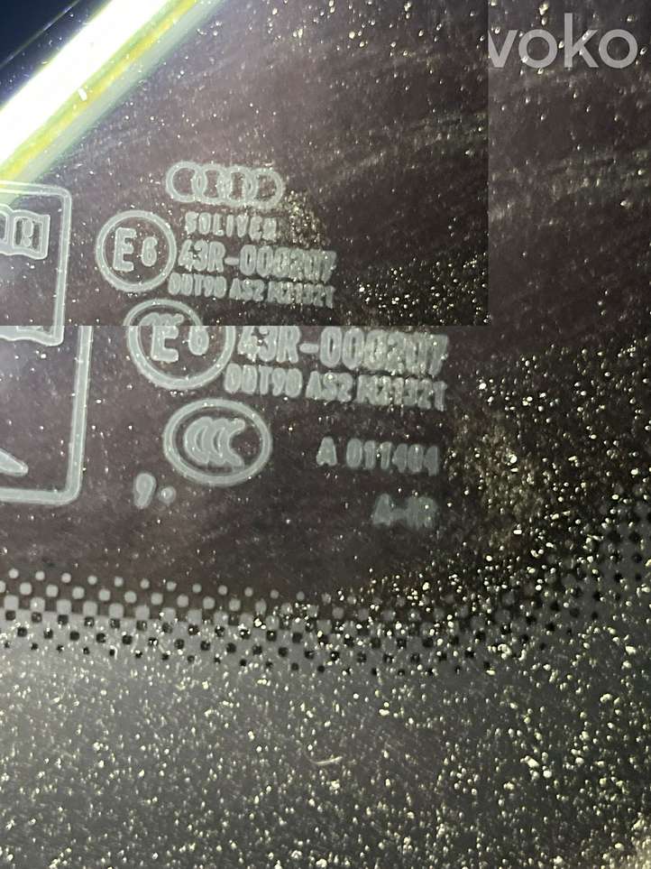 Audi A8 (2010 - 2014)   Заднее боковое стекло кузова