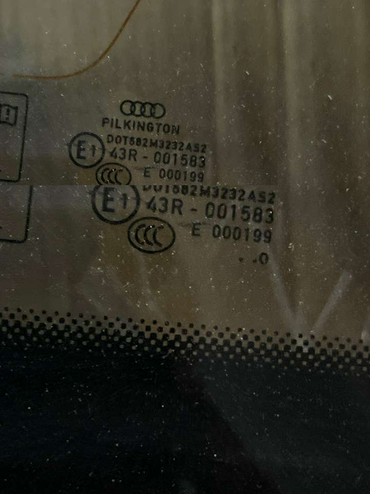 Audi A4 (2007 - 2011)   Заднее боковое стекло кузова