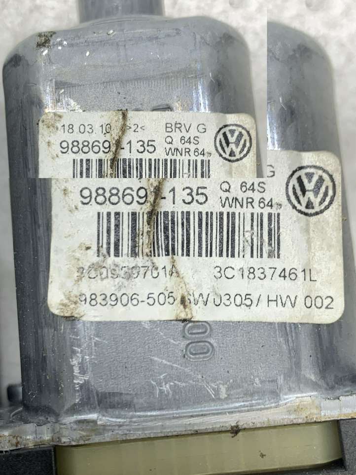 Volkswagen PASSAT B6 (2005 - 2010)  3C1837461L электродвигатель переднего стеклоподъемника