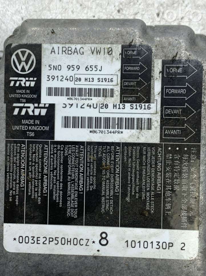 Volkswagen PASSAT B6 (2005 - 2010)  5N0959655J Блок управления надувных подушек