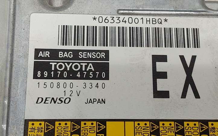 Toyota Prius+ (ZVW40) (2011 - 2018)  8917047570 Блок управления надувных подушек