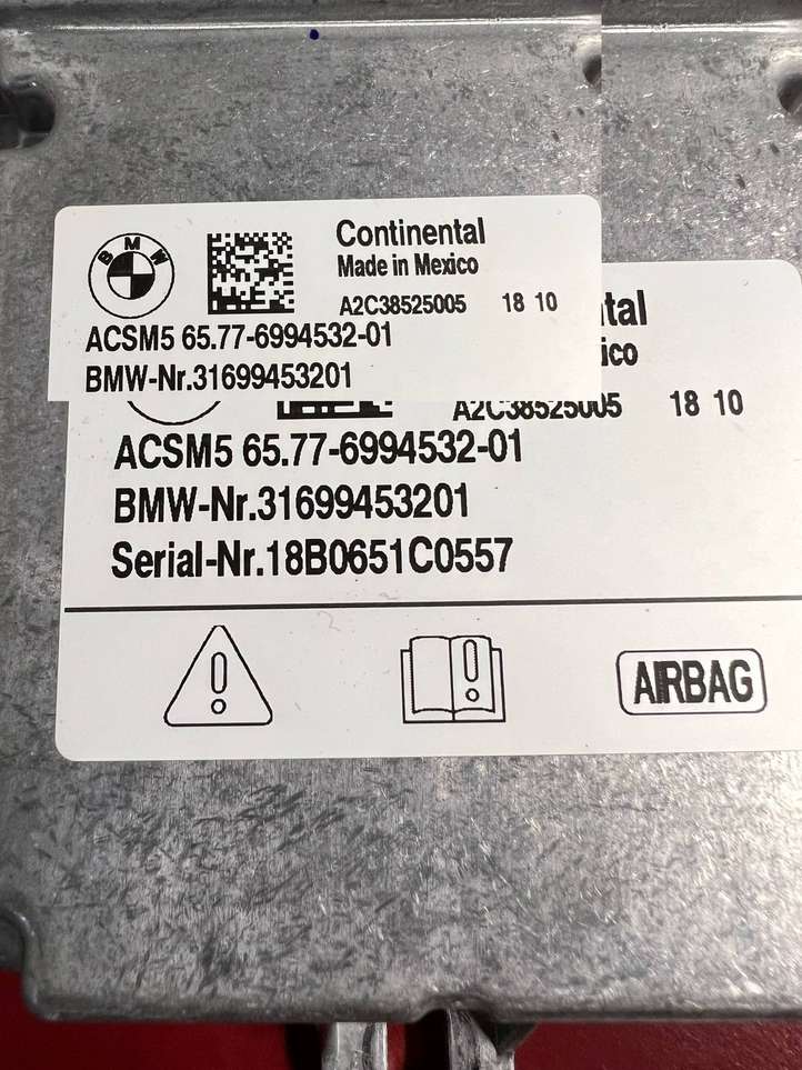 BMW X3 G01 (2018 - )  6994532 Блок управления надувных подушек