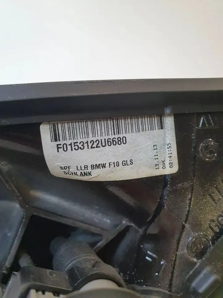 BMW 5 F10 F11 (2009 - 2016) F0153122U6680 Боковое зеркало с электроприводом — фото 3