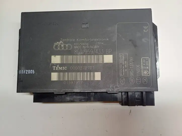 Audi A4 S4 B7 8E 8H (2004 - 2009) 8E0959433BP Модуль комфорта — фото 1