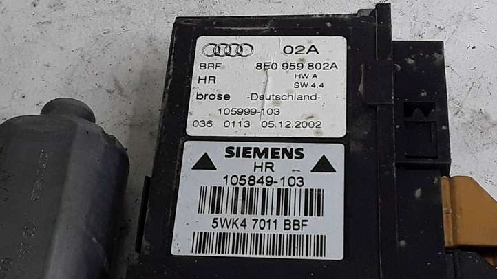 Audi A4 (2000 - 2006)  8E0959802A Механизм подъема окон задней двери