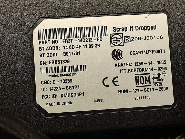 Ford Focus (2011 - 2015) FR3T14D212FD Bluetooth модуль — фото 3