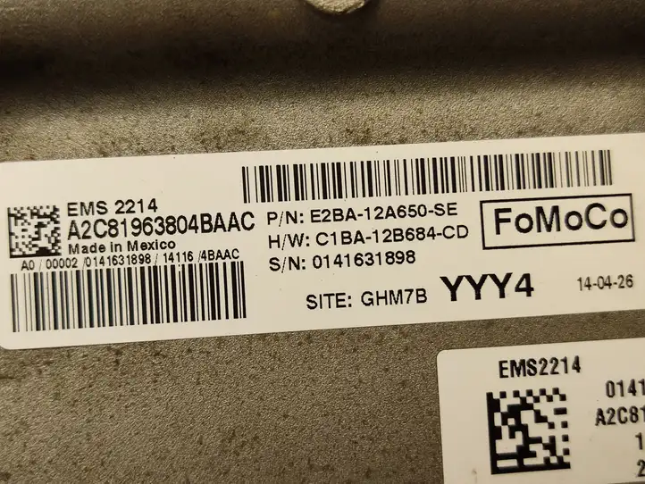 Ford Fiesta (2013 - 2017) E2BA12A650SE Блок управления двигателем (ECU) — фото 3