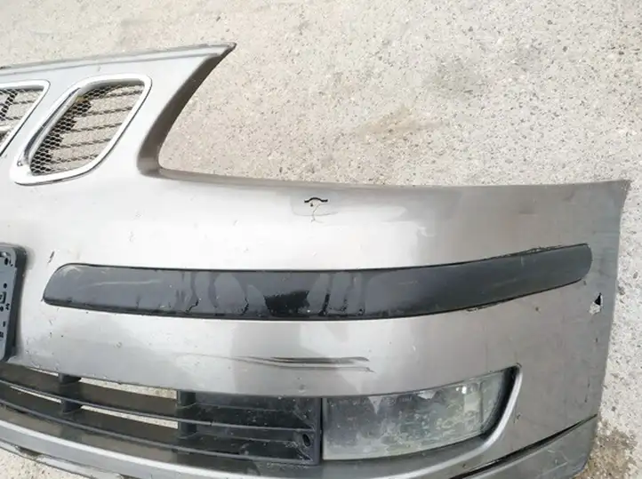 Saab 9-3 Ver2 (2003 - 2007) Молдинг переднего бампера — фото 1