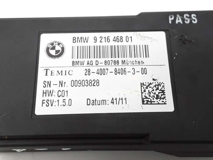BMW 5 F10 F11 (2009 - 2016)  9216468 Модуль управления сидением