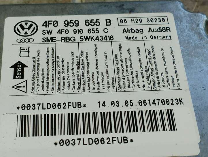 Audi A6 (2004 - 2008)  4F0959655B Блок управления надувных подушек