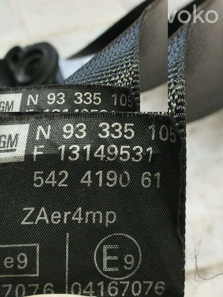 Opel Meriva (2002 - 2006)  93335105 Передний ремень безопасности