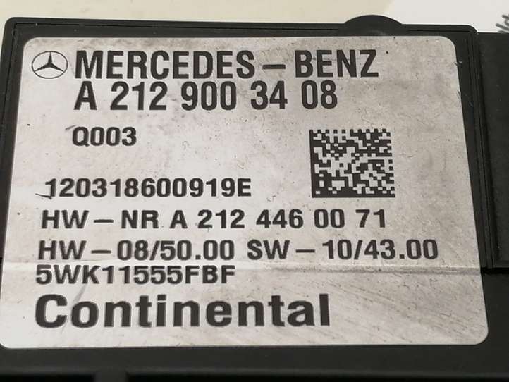 Mercedes-Benz E W212 (2009 - 2016)  a2129003408 Блок управления топливного насоса