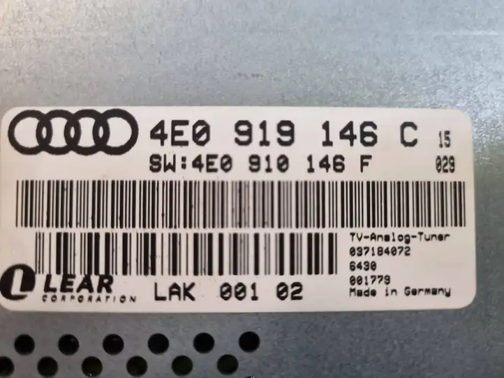 Audi A8 S8 D3 4E (2005 - 2007) 4E0919146C Модуль управления видео — фото 3