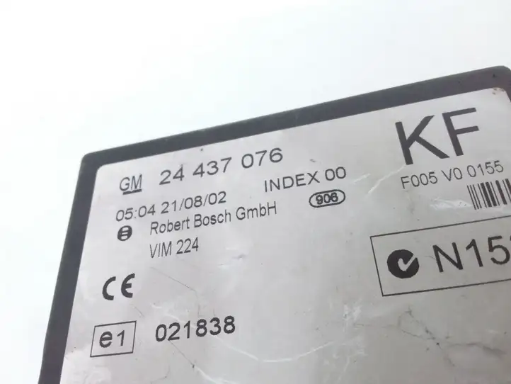 Opel Zafira A (1999 - 2003) 24437076 Модуль комфорта — фото 3