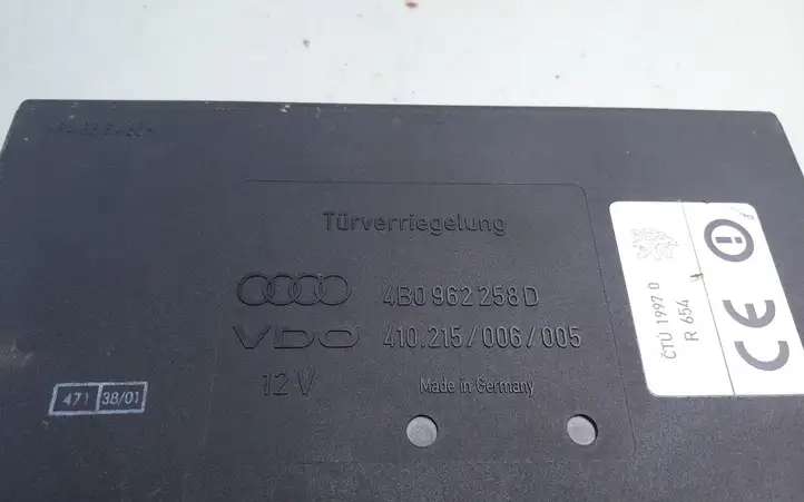 Audi A6 S6 C5 4B (2001 - 2004) 4B0962258D Модуль комфорта — фото 3