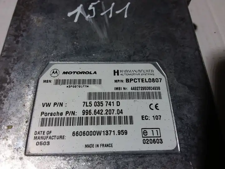 Porsche Cayenne (9PA) (2002 - 2010) 7L5035741D Блок GSM — фото 3