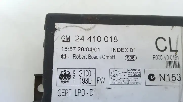 Opel Zafira A (1999 - 2003) 24410018 Модуль комфорта — фото 3