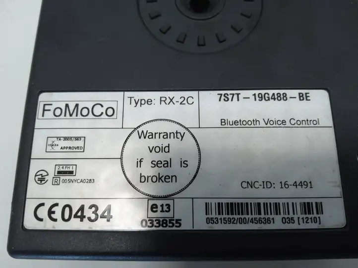 Ford S-MAX (2006 - 2010) 7S7T19G488BE Bluetooth модуль — фото 3