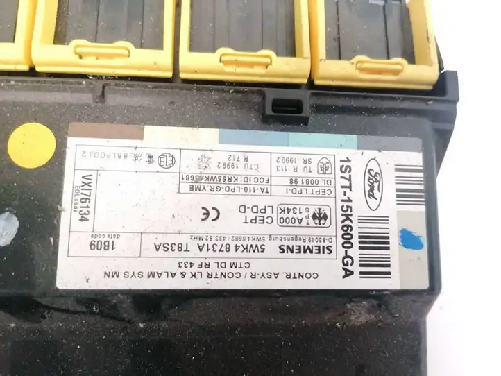 Ford Mondeo Mk III (2000 - 2007) 1S7T15K600GA Модуль комфорта — фото 2