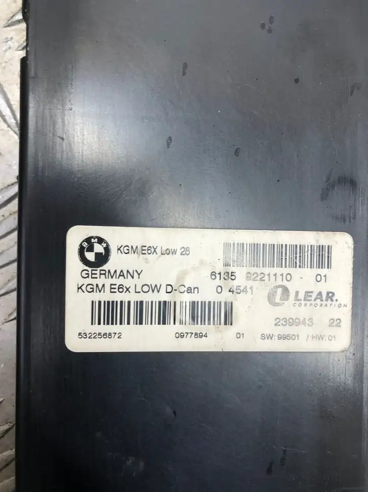 BMW 5 E60 E61 (2004 - 2010) 9221110 Модуль комфорта — фото 4