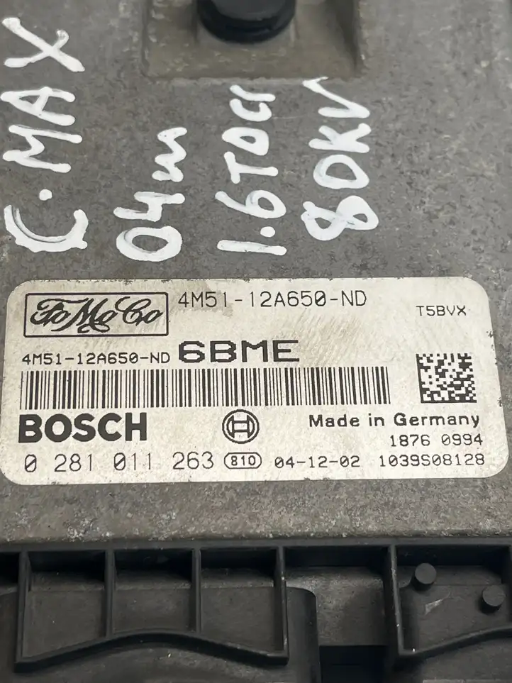 Ford Focus C-MAX (2003 - 2010) 4M5112A650ND Блок управления двигателем (ECU) — фото 3
