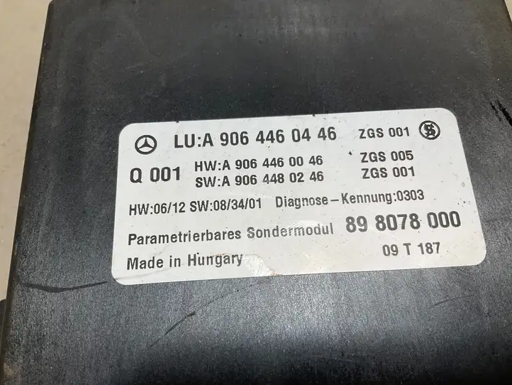 Mercedes-Benz Sprinter W906 (2006 - 2018) A9064460046 Модуль комфорта — фото 2